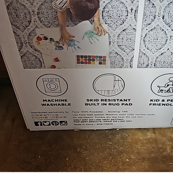 Wyatt & Ash Washable Indoor Area Rug, Alisha - Picture 8 of 11